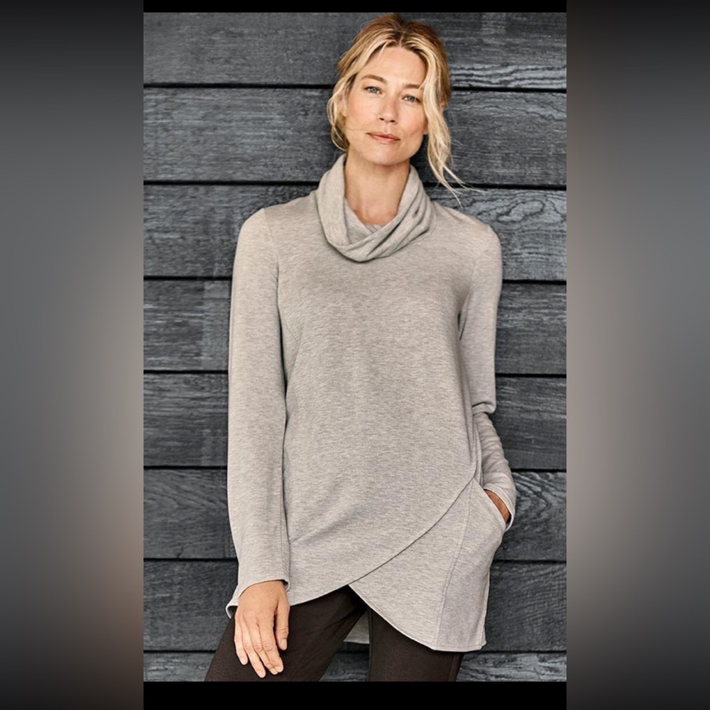 J jill pure jill cowl neck tunic size large